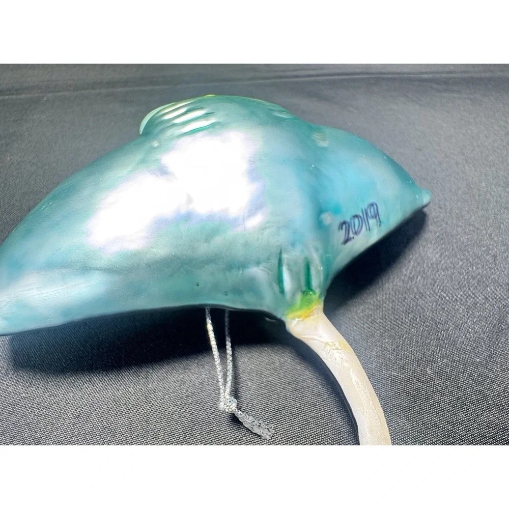 MANTA RAY Stingray Robert Stanley Glass Christmas Ornament Ocean‎ Beachy